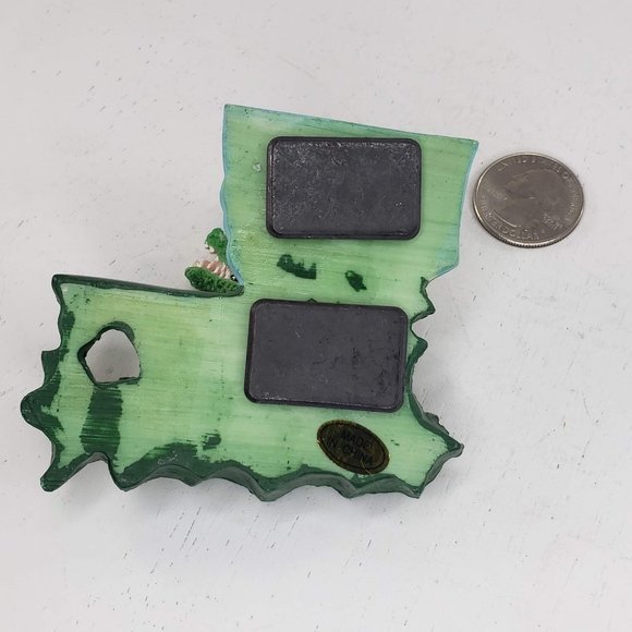 Louisiana Yard Dog Alligator Magnet Fridge Kitchen *FLAW* - Picture 4 of 4